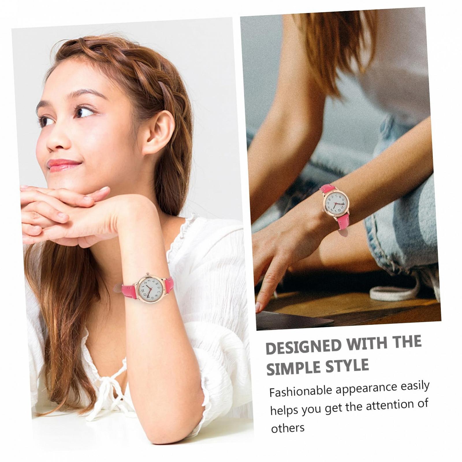 Жіночий наручний годинник LIFKOME Ремінець PU шкіра Червоний, фото №2