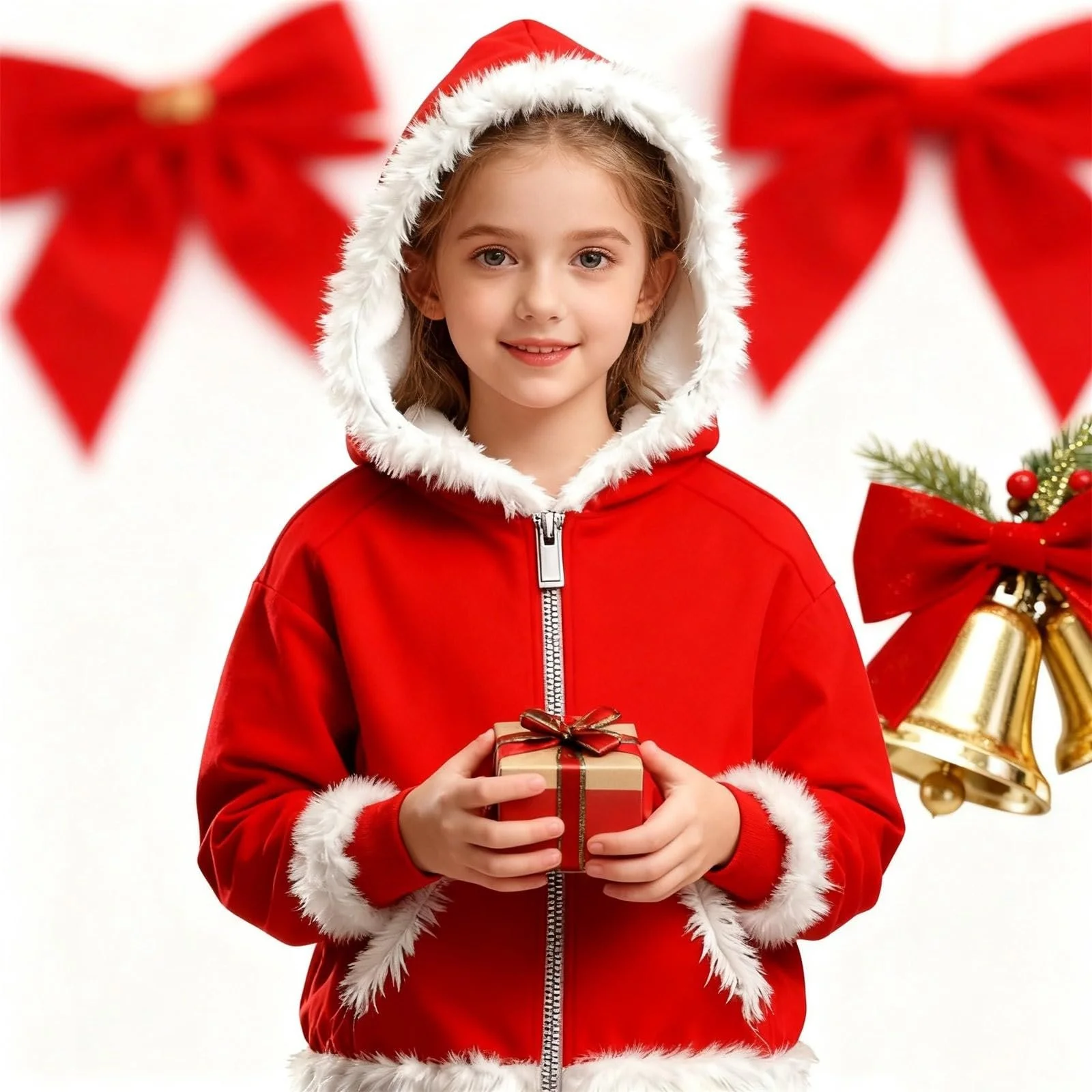 Світшот з капюшоном Generisch Soft для дітей з передньою блискавкою, фото №2