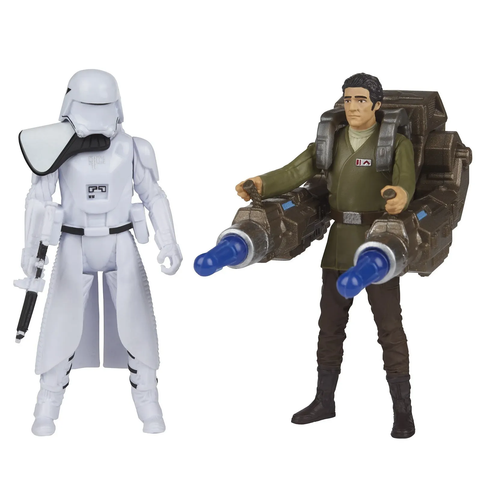 Набор фигурок Star Wars The Force Awakens Poe Dameron and First Order Snowtrooper Deluxe Pack, фото №2