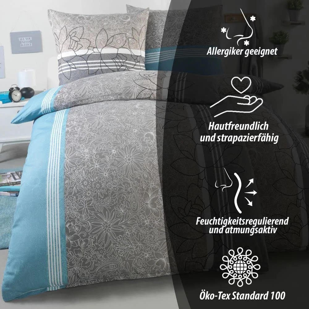Комплект постільної білизни DreamHome AllSeason Design 22 4 предмети 135 x 200 см мікрофібра Oeko-Tex, фото №2