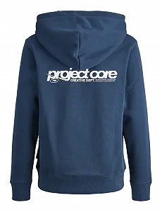 Худі JACK & JONES Для хлопчиків З принтом на спині Худі Junior synthetic.ua - Фото 1