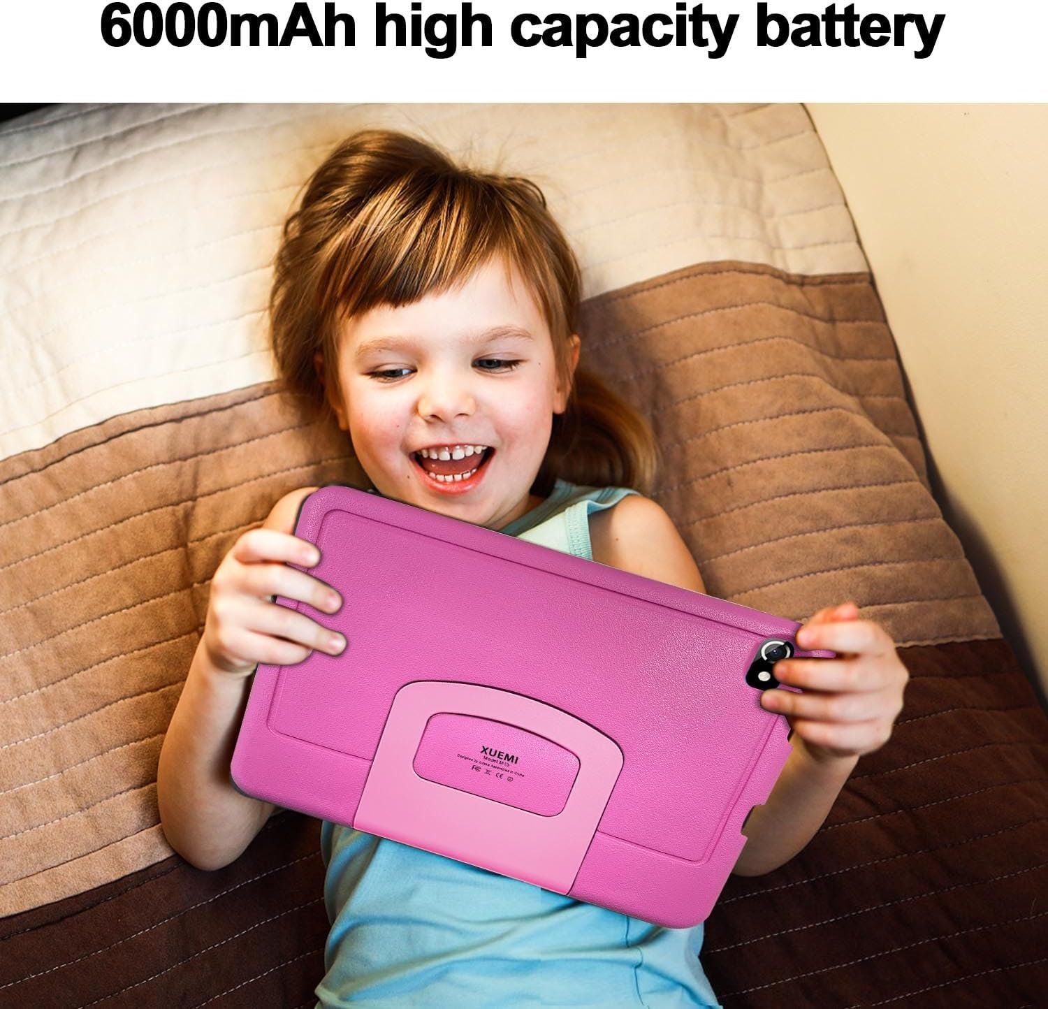 Планшет 10.1" XUEMI 6+6/128GB 8 ядер Android 13 6000 mAh Рожевий, фото №7