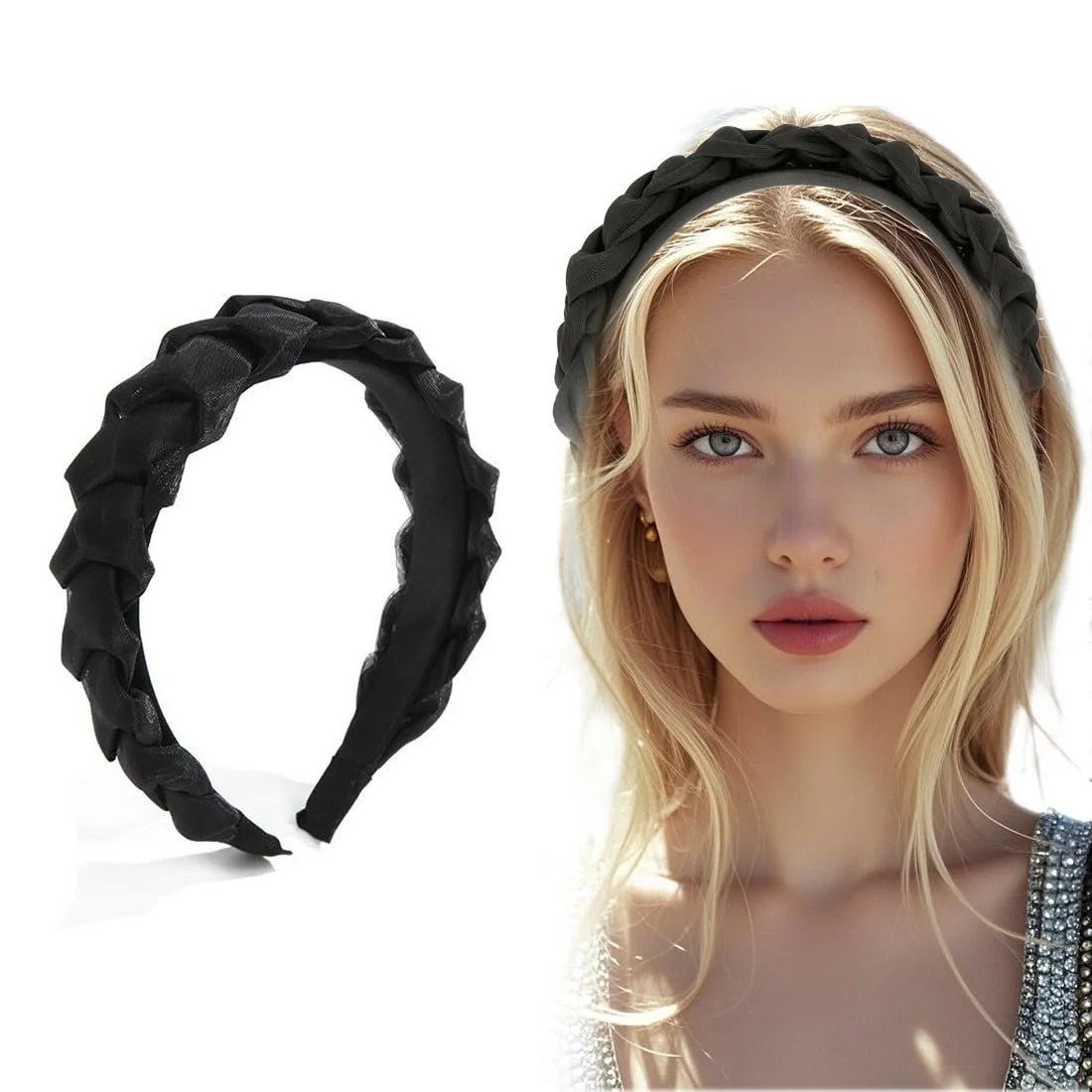 Обруч для волосся плетений для жінок, фото №1 Обруч для волосся плетений для жінок, фото №1