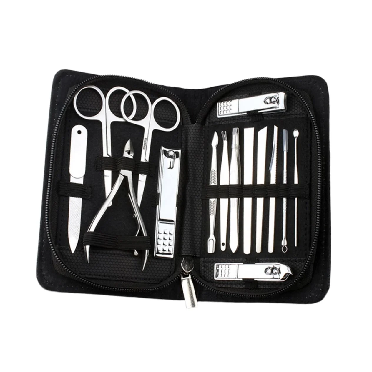 Набор для маникюра CALLARON с триммерами и пилочками для ногтей Черный, фото №1