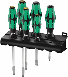 Набір викруток Wera Kraftform Plus Rack 334/355 SK 6 штук сріблястий - Фото 1