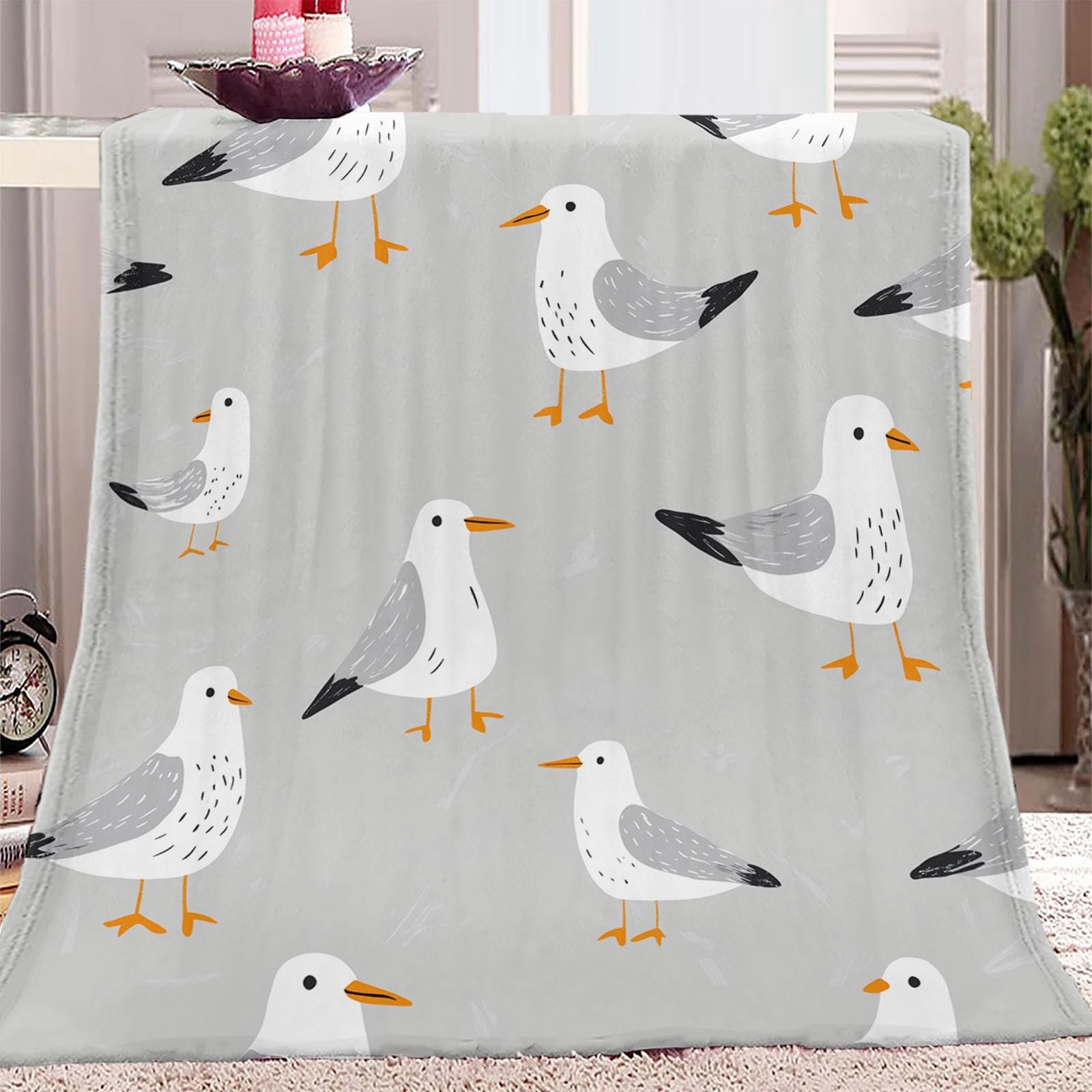 Покривало Фланелеве 200 x 200 см Сірий, фото №4 Покривало Фланелеве 200 x 200 см Сірий, фото №4