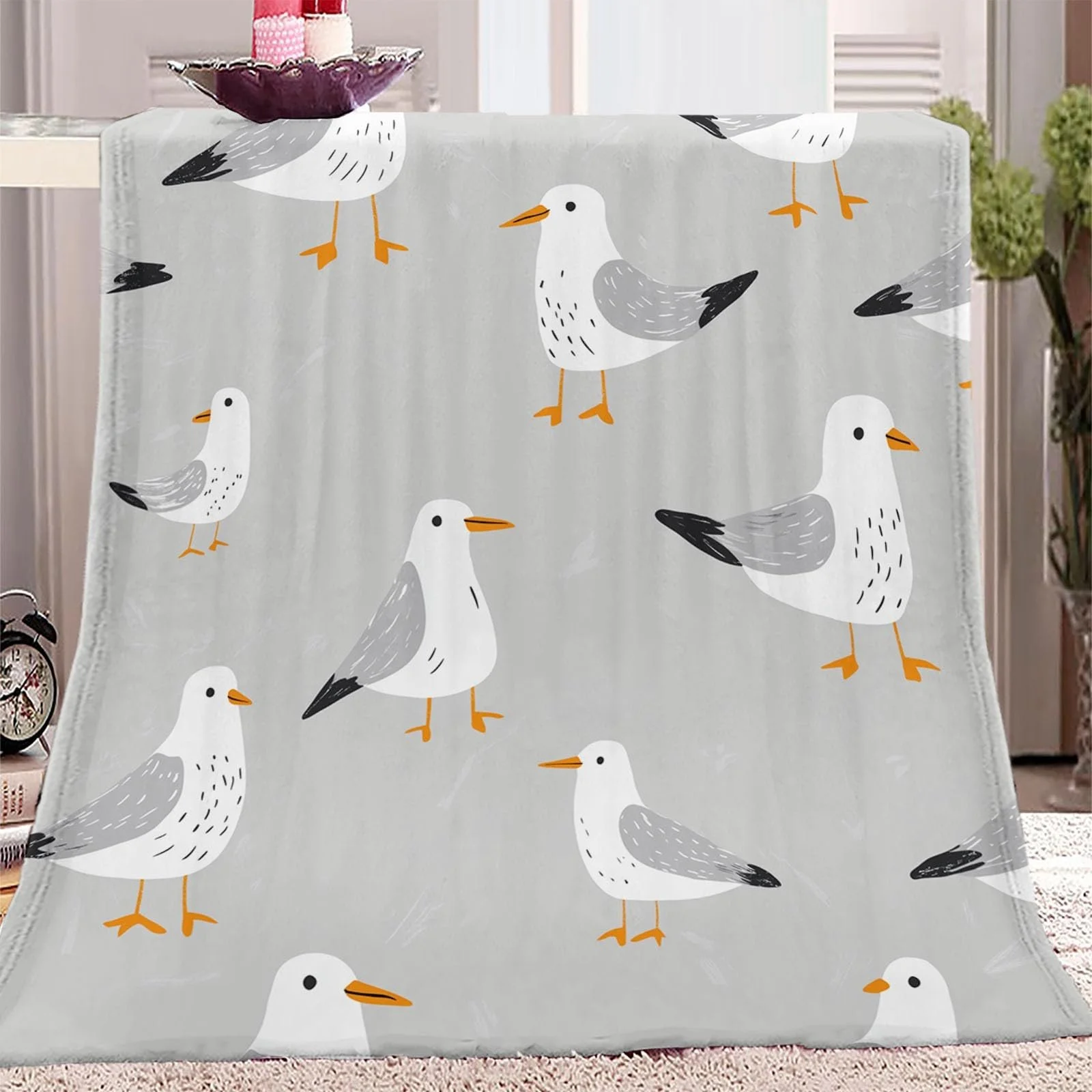 Покрывало Фланелевое 200 x 200 см Серый, фото №4