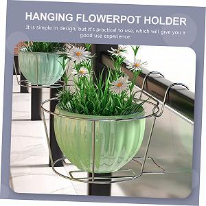 Підставка для квітів HEMOTON настінна нержавіюча сталь Сріблястий synthetic.ua - Фото 1