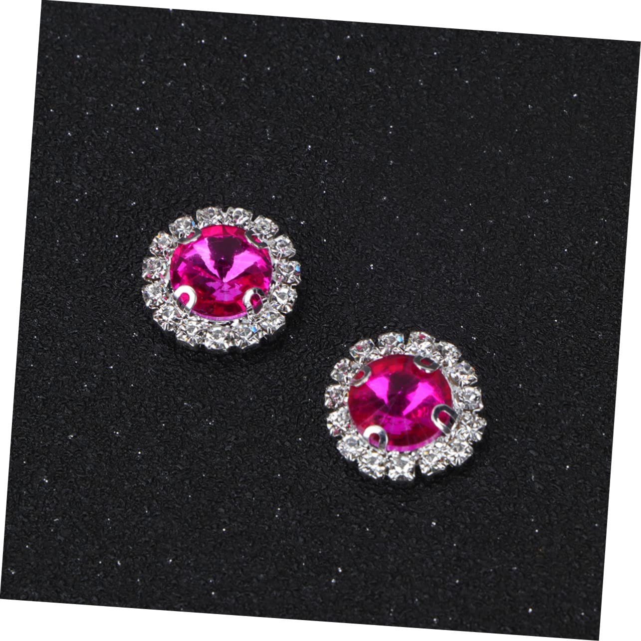 Круглі стрази COHEALI для рукоділля, весільних та святкових дизайнів, прикраси столу та виготовлення ювелірних виробів, рожевий, 40 штук, фото №5