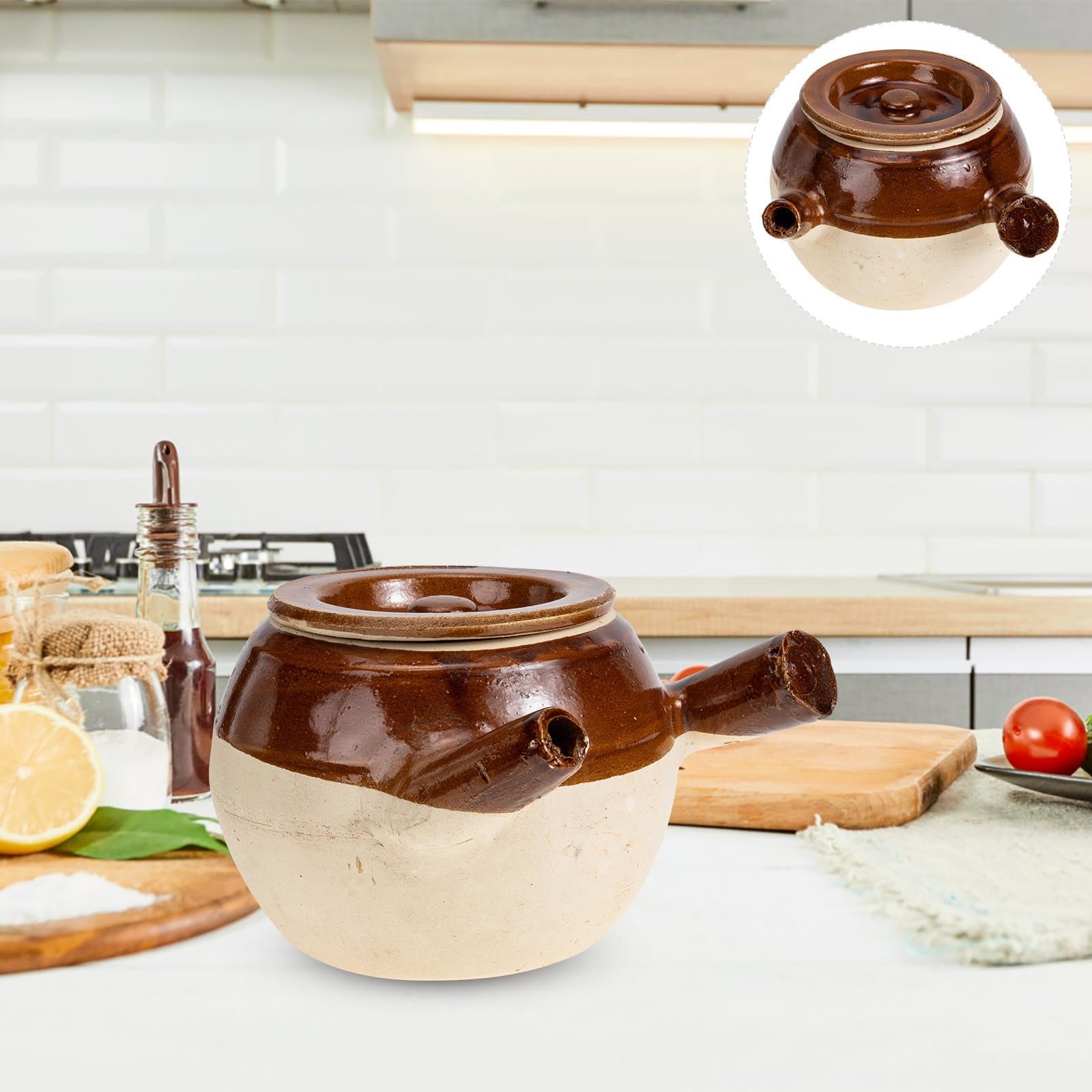 Горшок для медицины традиционный глиняный термостойкий антипригарный, фото №9