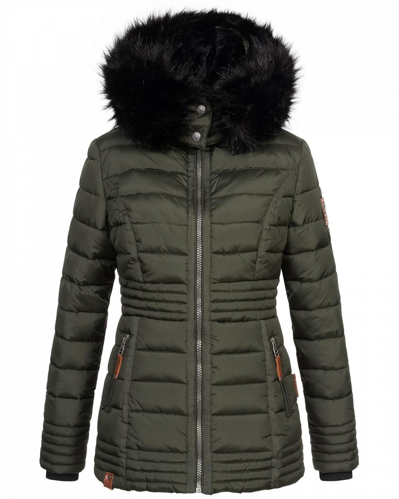 Теплая зимняя женская куртка Navahoo, стеганая куртка с мехом Teddy, B900, фото №2