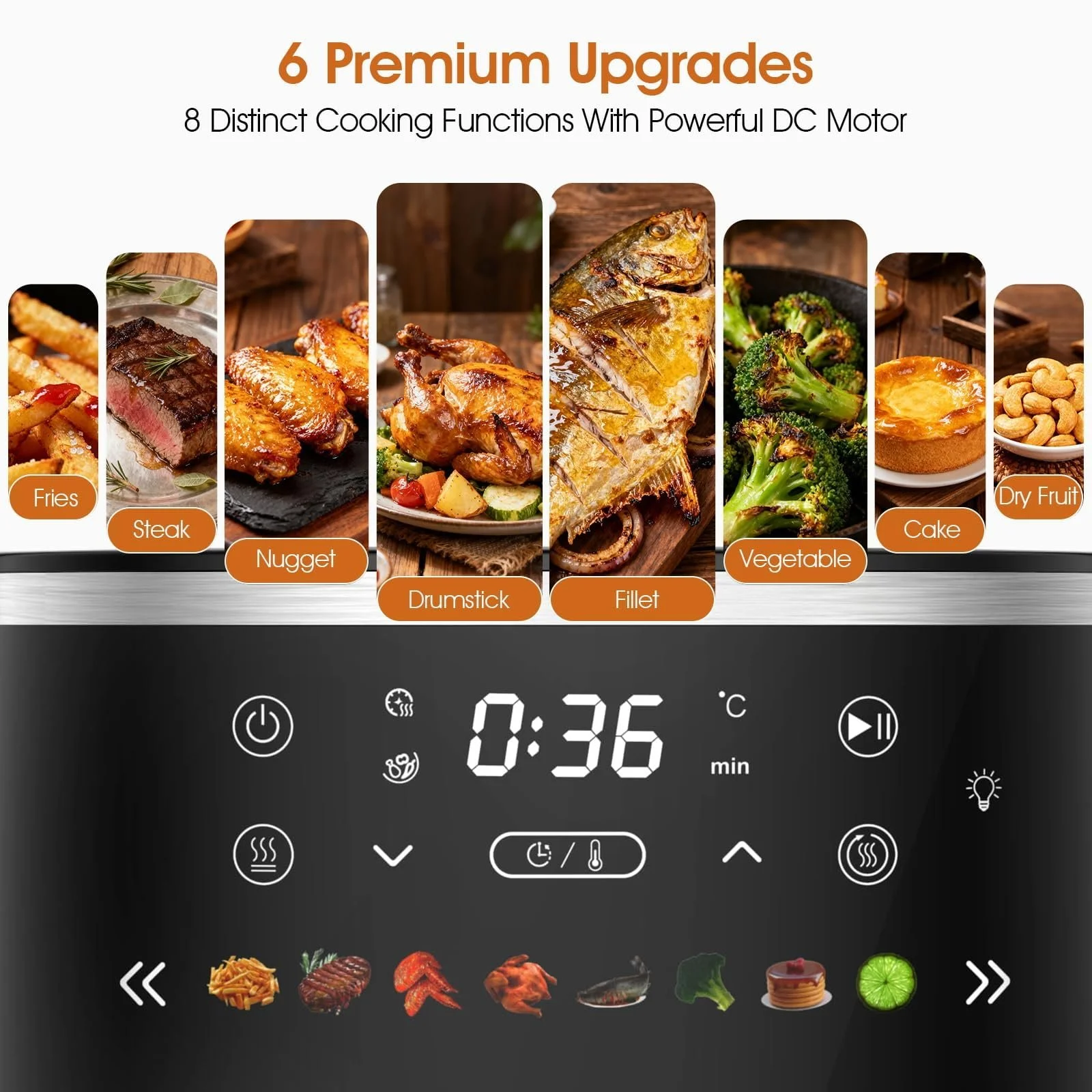 Мультипіч Digital Control 6.5 Qt 1550 Вт 8 програм з оглядовим вікном, фото №4 Мультипіч Digital Control 6.5 Qt 1550 Вт 8 програм з оглядовим вікном, фото №4