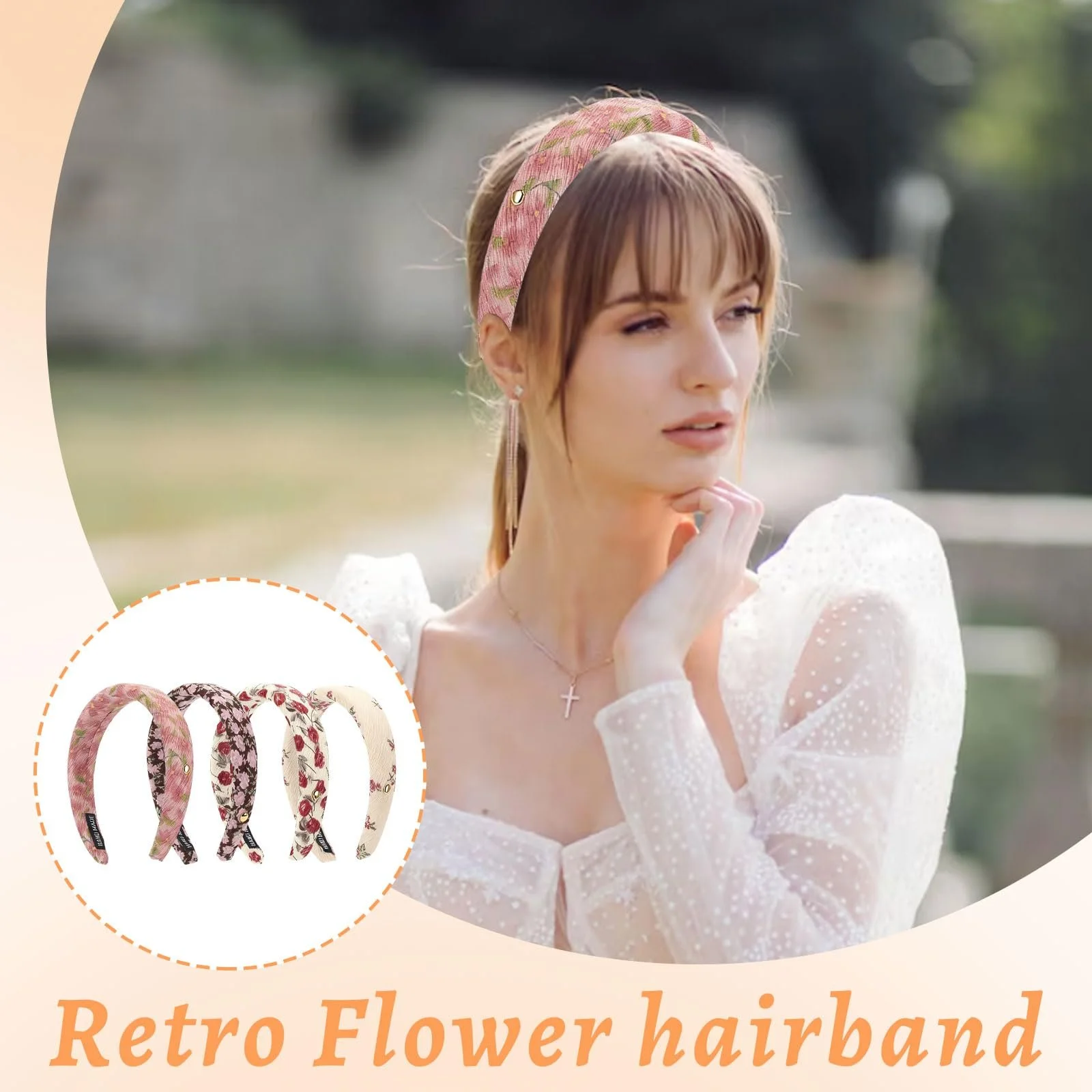 Обруч на голову Жіноча, Набір з 4 штук, фото №4