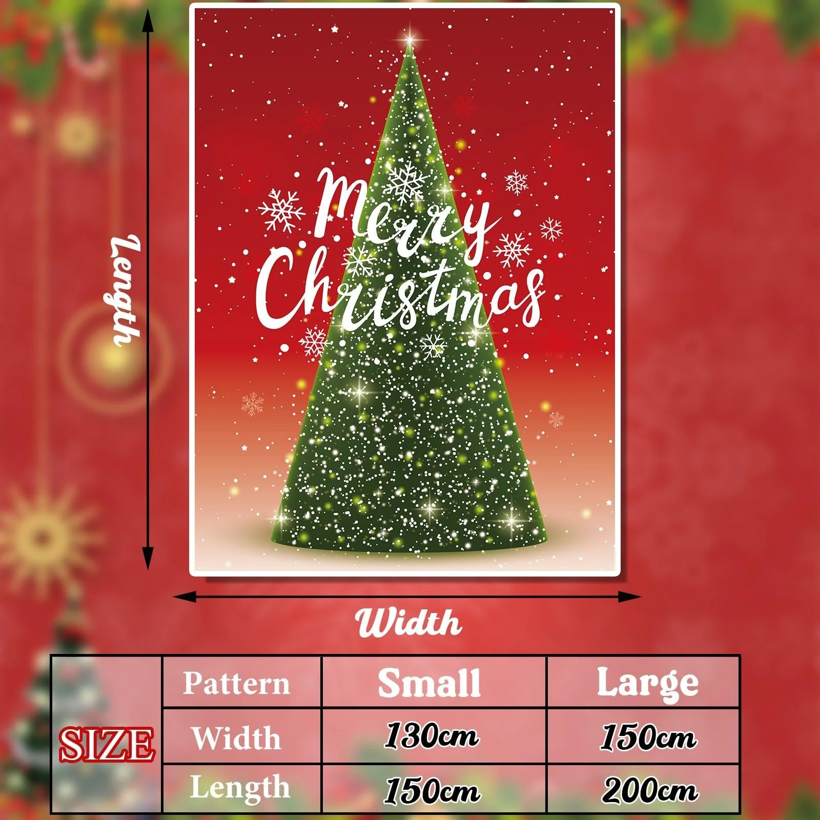 Покривало PORJDN Різдвяна М'яка Фланелева, фото №2