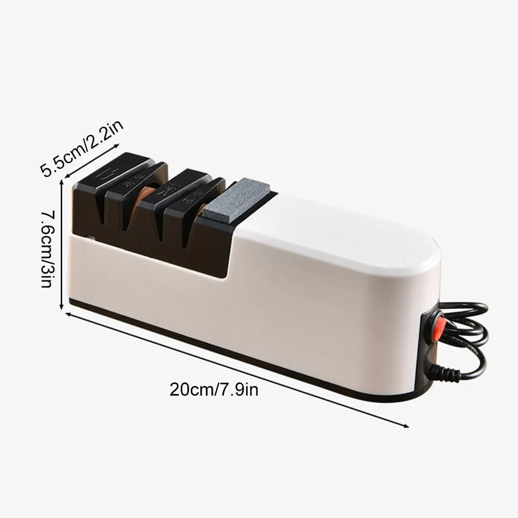 Точилка для ножів електрична з USB-інтерфейсом та двома шліфувальними кругами, фото №7