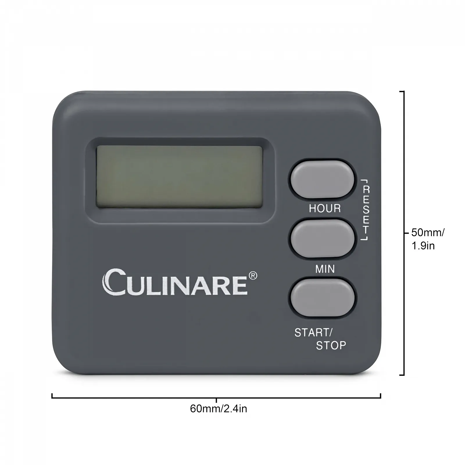 Цифровой таймер Culinare C240401 до 20 часов магнитный Серый, фото №7 Цифровой таймер Culinare C240401 до 20 часов магнитный Серый, фото №7