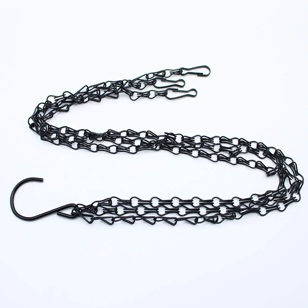 Цепи для подвесных корзин набор из 3 шт. металлические 3-рядные 76 см, фото №3