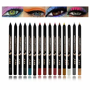 Купить Карандаш для глаз EnMart 15 цветов водостойкий матовый - Фото 1 Карандаш для глаз EnMart 15 цветов водостойкий матовый - Фото 1