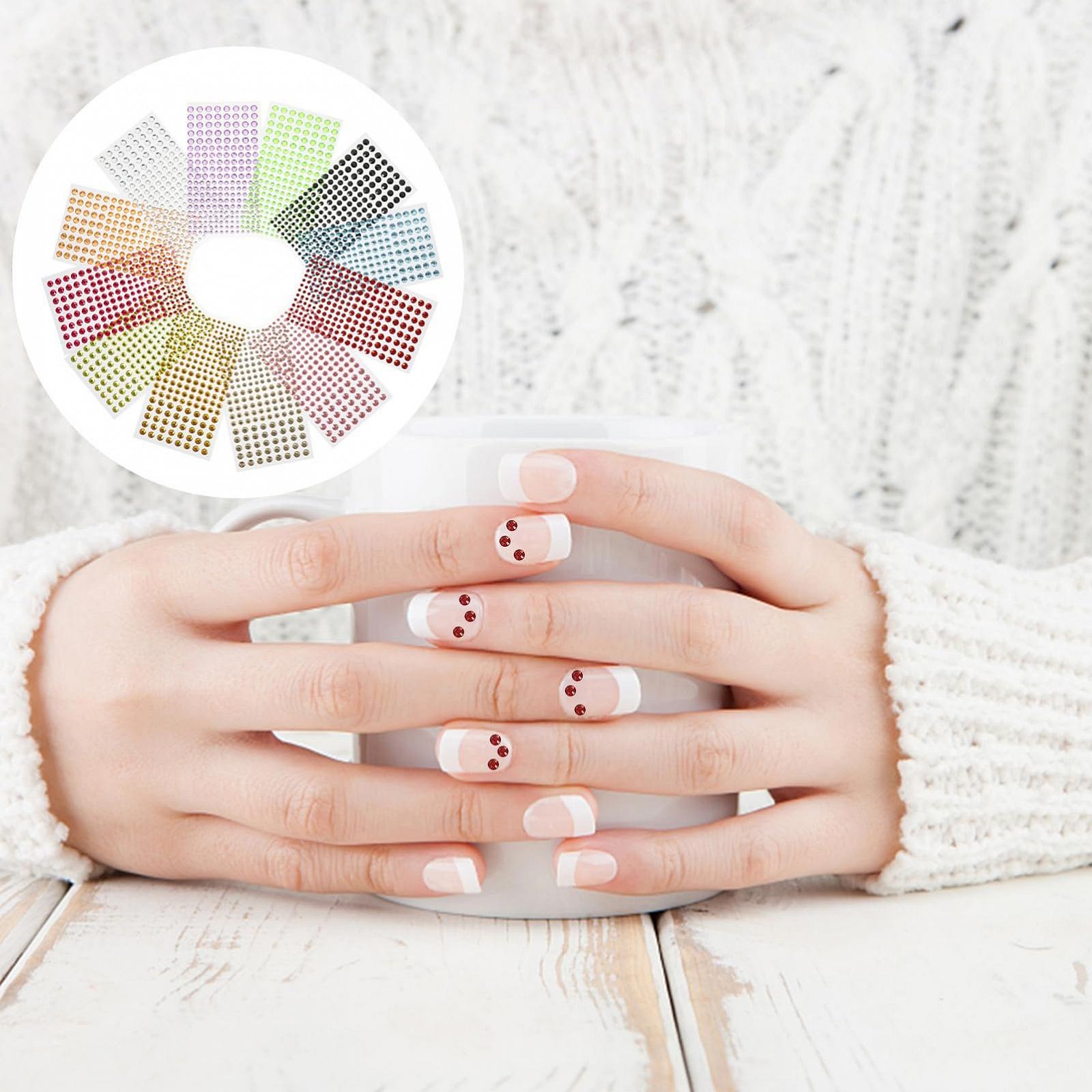 Наклейки для нігтів та обличчя Ipetboom, 12 аркушів, блискучі самоцвіти, унікальна, фото №6