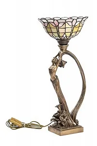 Настільна лампа Tiffany Woman and Peacock - Фото 1