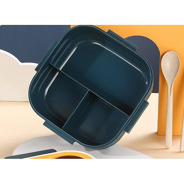 Ланч бокс з пристроями і ручкою 1300 мл Healthy синьо-жовтий, фото №3 Ланч бокс з пристроями і ручкою 1300 мл Healthy синьо-жовтий, фото №3