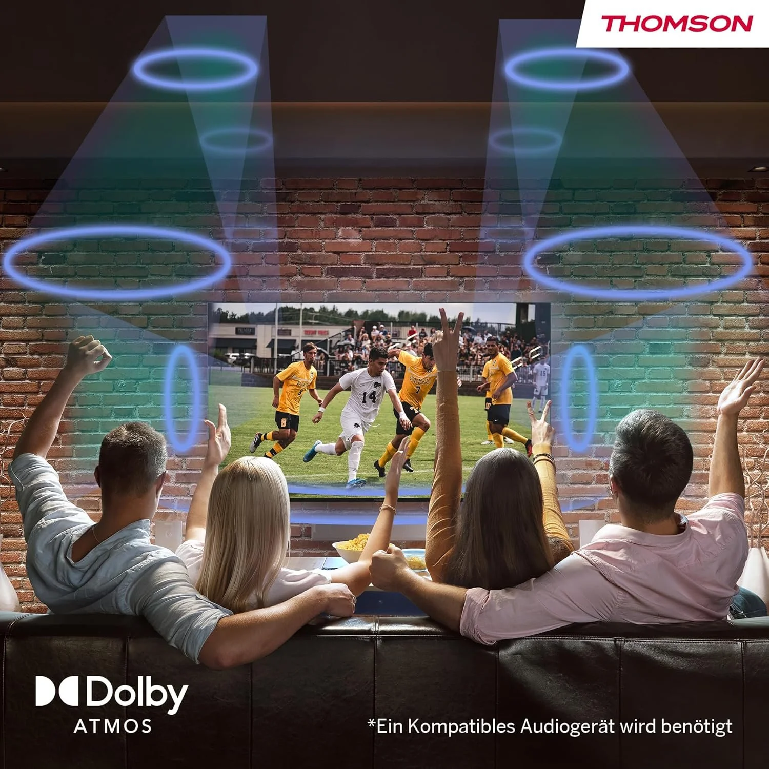Телевізор 40" Thomson 40FD2S13W / Full HD / 60 Гц / LED / T2 / Білий, фото №9 Телевізор 40" Thomson 40FD2S13W / Full HD / 60 Гц / LED / T2 / Білий, фото №9