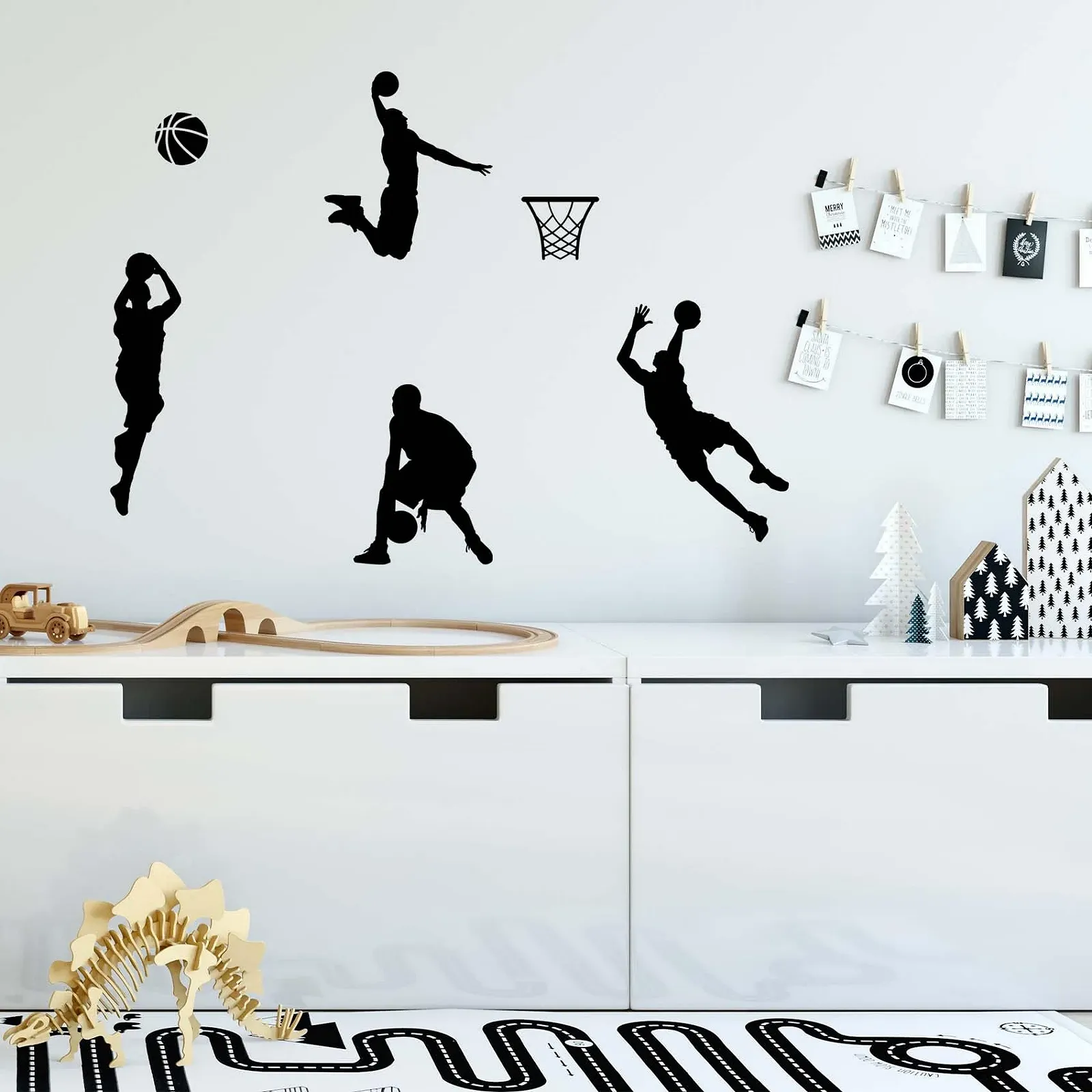 Наклейка на стіну LAGAHS Basketball Player Баскетболіст для дитячої кімнати, фото №5