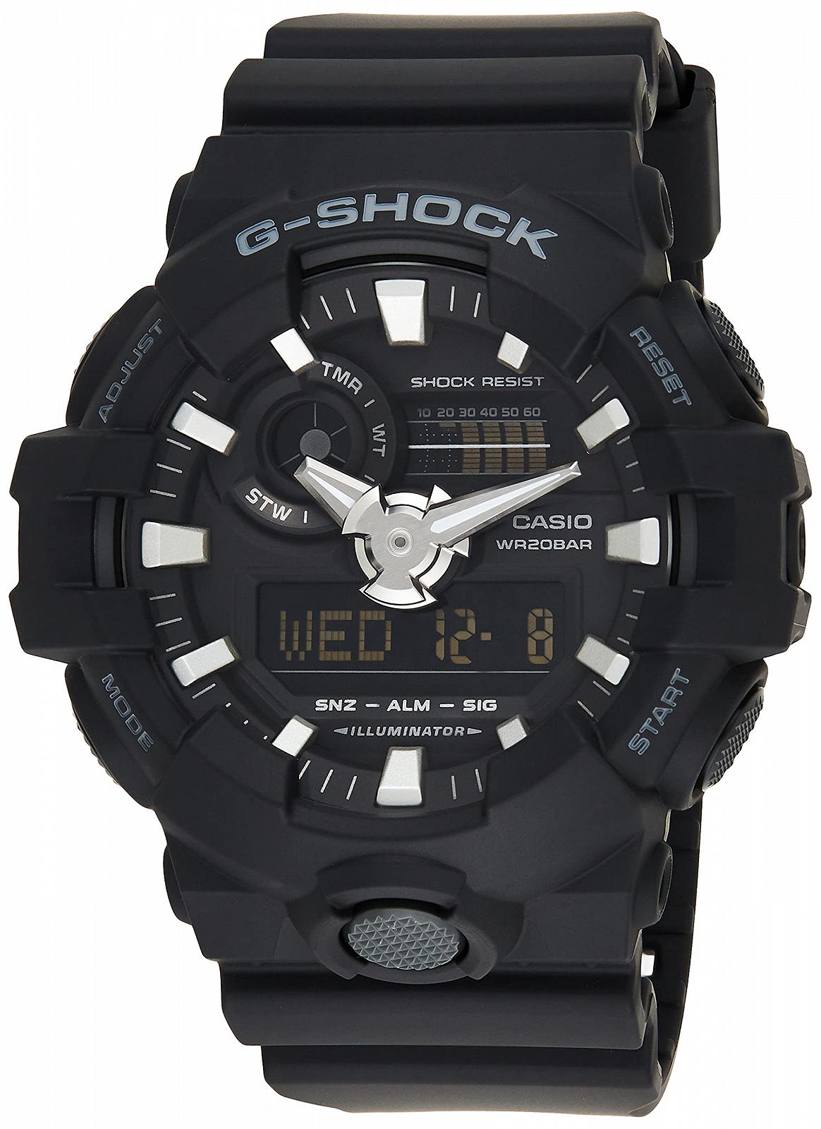 Мужские часы Casio Quartz Analogue / Digital с ремешком из синтетической смолы GA-700, фото №1 Мужские часы Casio Quartz Analogue / Digital с ремешком из синтетической смолы GA-700, фото №1