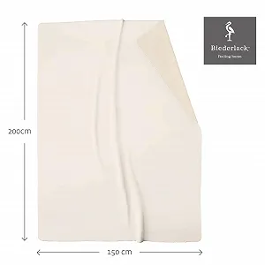 Одеяло Biederlack Fluffy Мягкое Плюшевое Смесь хлопка Ecru Feather 150 x 200 см synthetic.ua - Фото 1