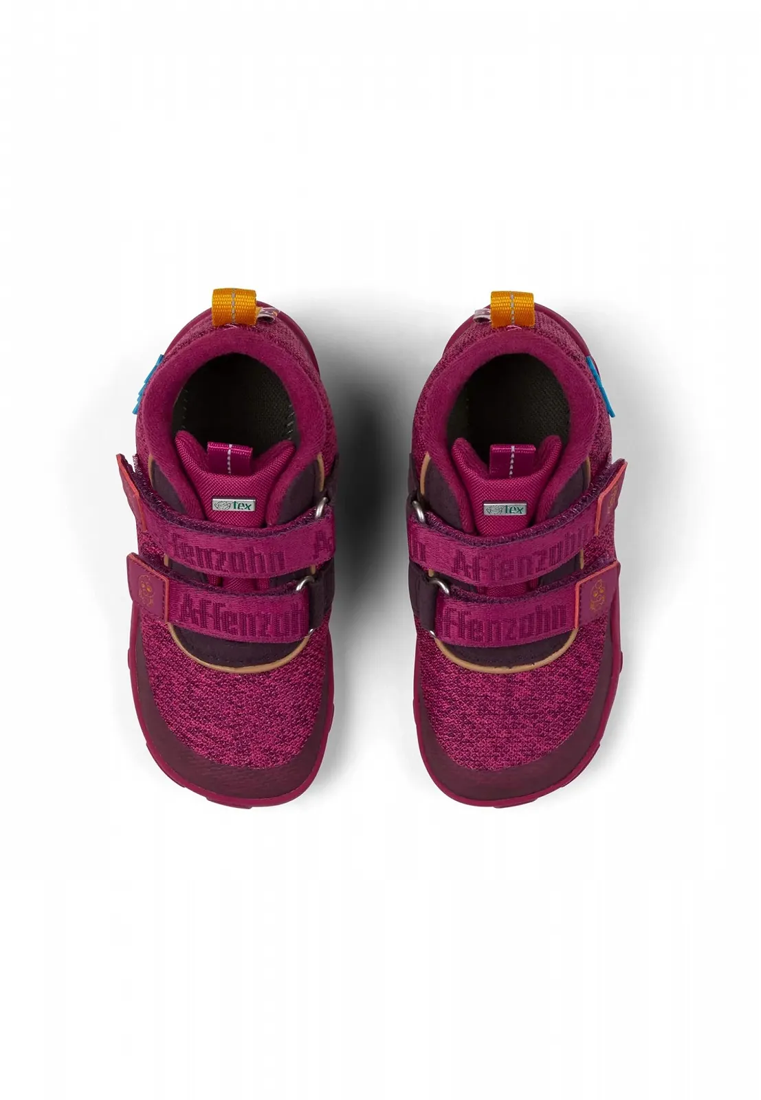 Кроссовки Affenzahn Knit Happy водонепроницаемые дышащие веганские с холодной подкладкой, застежками-липучками и нескользящей подошвой Размер 21-32, фото №6