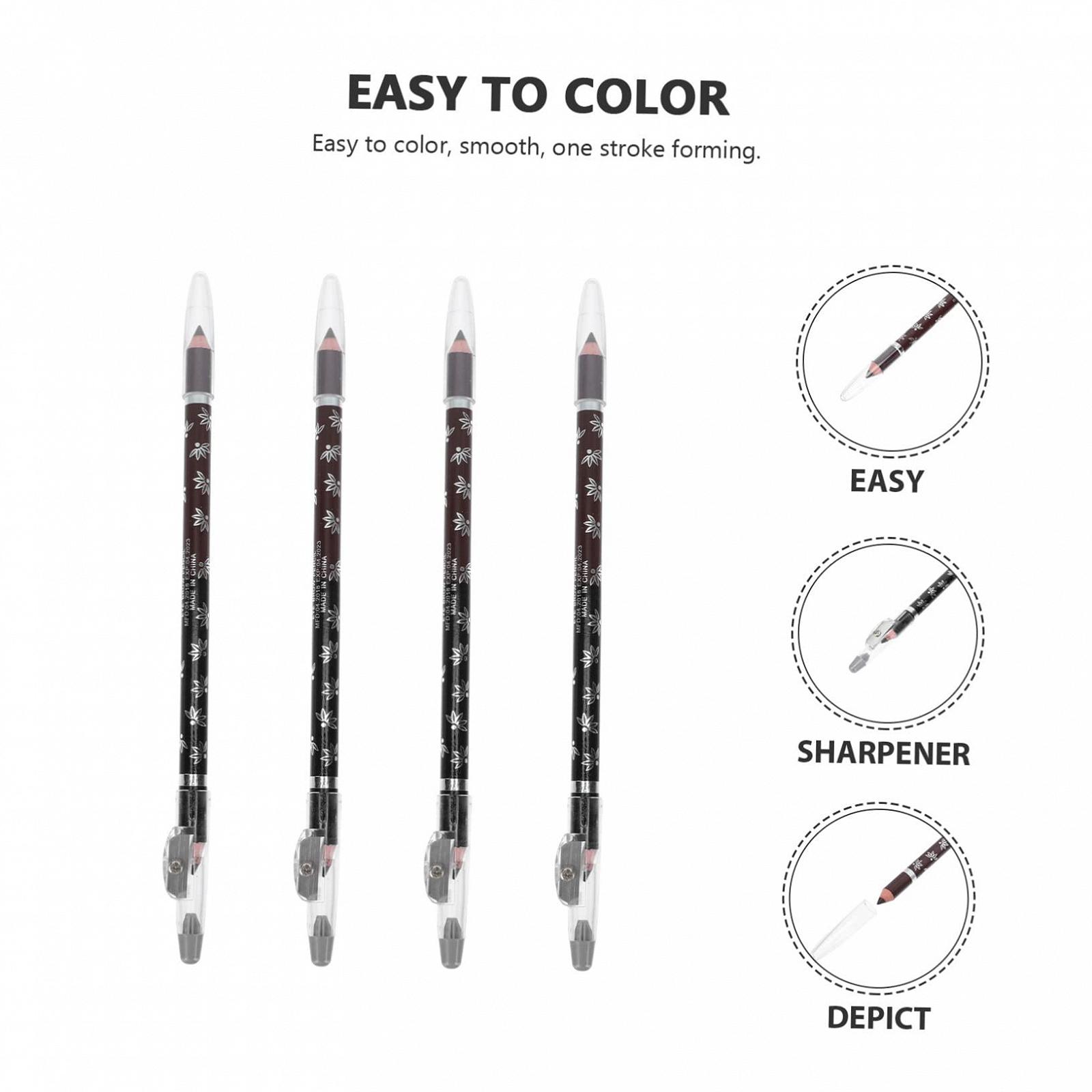 олівці MUSISALY 4 штуки з двома кінцями точилка для олівців Kajal олівці, фото №3