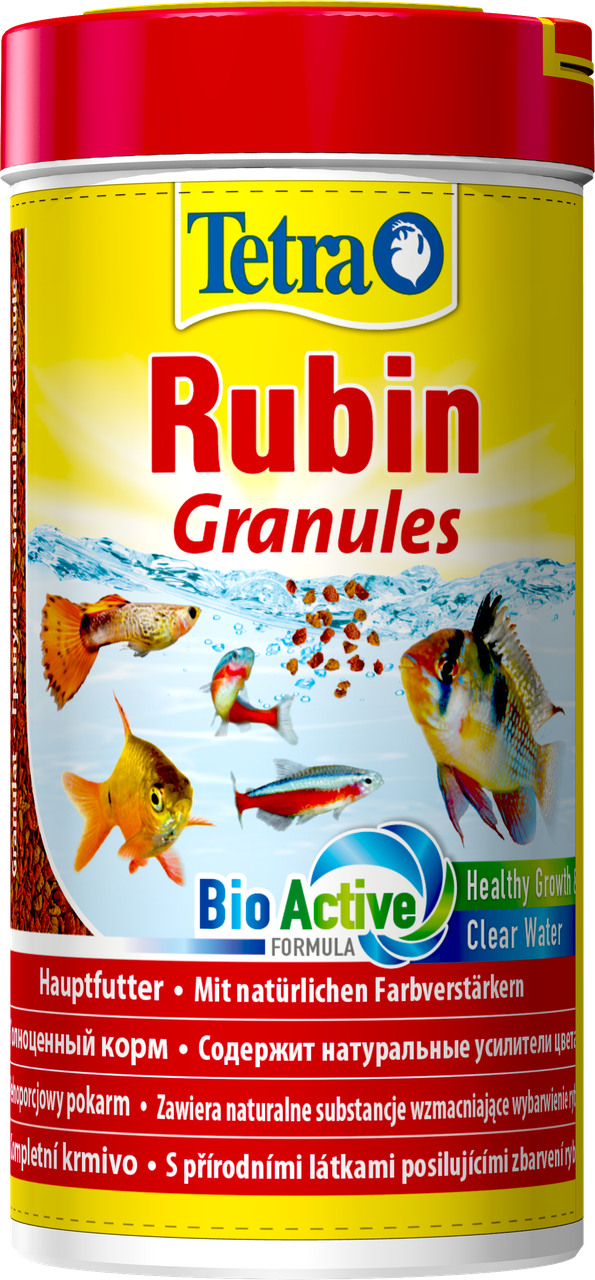 Корм для аквариумных рыб в гранулах окраса Tetra Rubin Granules 250 мл, фото №1
