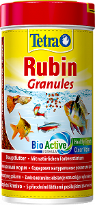Корм для аквариумных рыб в гранулах окраса Tetra Rubin Granules 250 мл - Фото 1