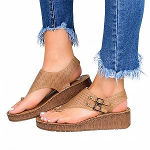 Купить Женские сандалии на платформе с открытым носком - Фото 1 Женские сандалии на платформе с открытым носком - Фото 1