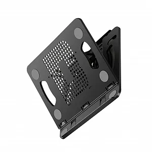 Подставка для ноутбука Veemoon Регулируемая с охлаждением Складная Подставка для планшета и ноутбука Портативная и компактная для дома, офиса и путешествий - Фото 1