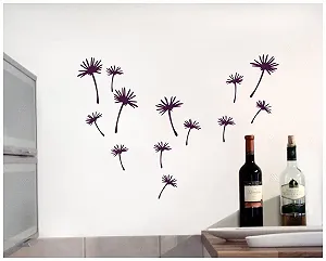 Наклейка на стіну Samunshi Dandelion Umbrella 4 x 11 см + 9 x 7 см Сріблястий металік synthetic.ua - Фото 1