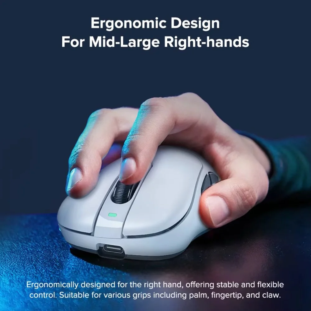 Ігрова мишка KYSONA Mars SE White PAW3311 24000DPI 1000Гц, фото №6