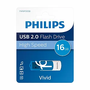 USB-накопичувач Philips Vivid Edition 16GB USB 2.0 Blue White ціна на synthetic.ua - Фото 1 USB-накопичувач Philips Vivid Edition 16GB USB 2.0 Blue White synthetic.ua - Фото 1