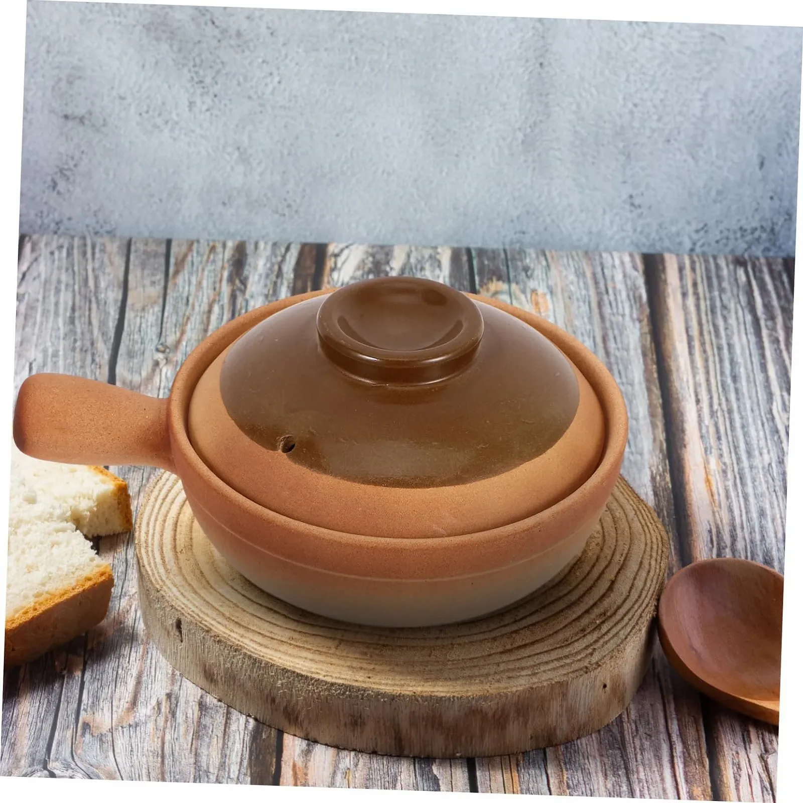 Горшок для приготовления Garneck Chinese Clay Pot керамический с крышкой, фото №6