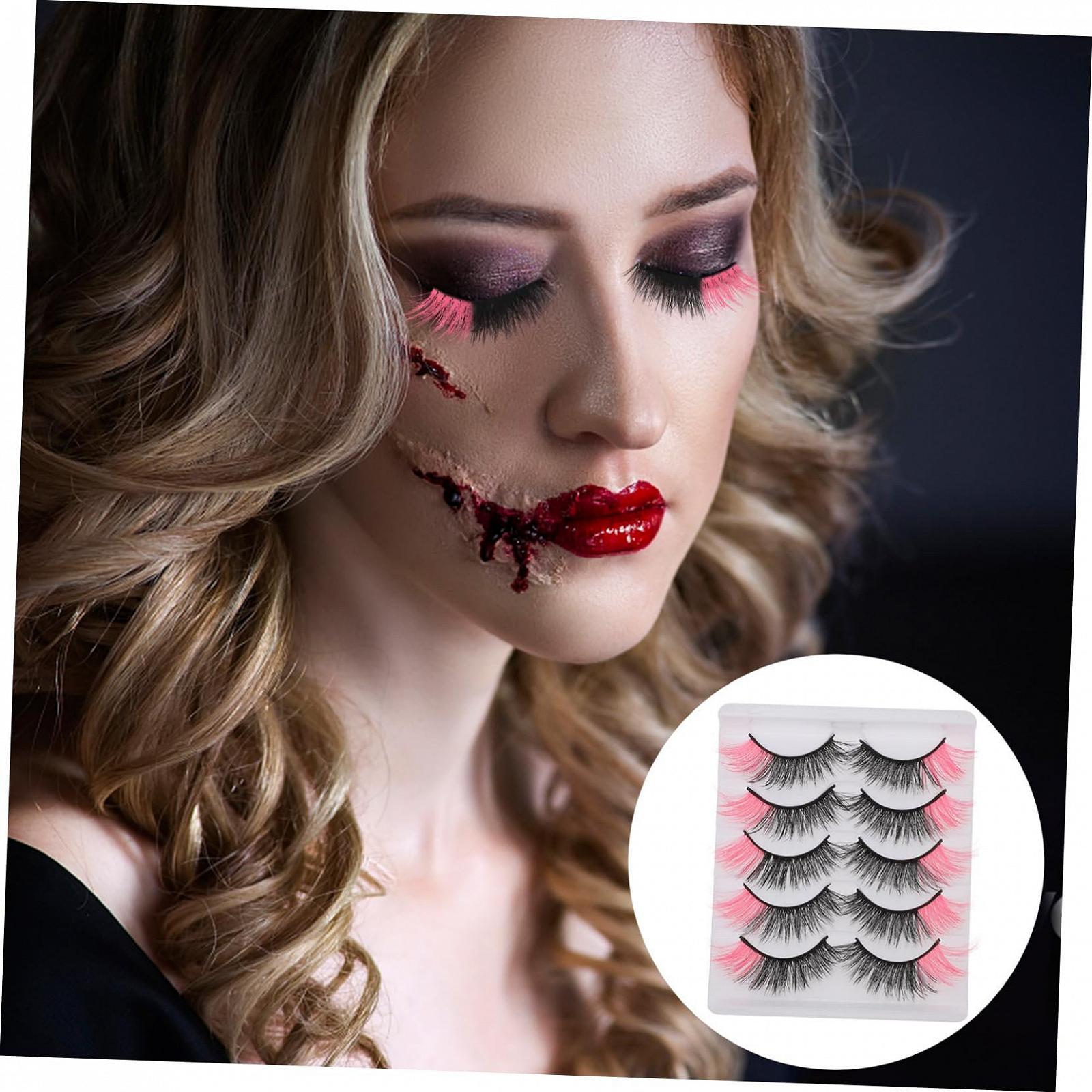 Набір Angoily Кольорові Кольорові накладні вії Рожевий 25 пар, фото №2 Набір Angoily Кольорові Кольорові накладні вії Рожевий 25 пар, фото №2