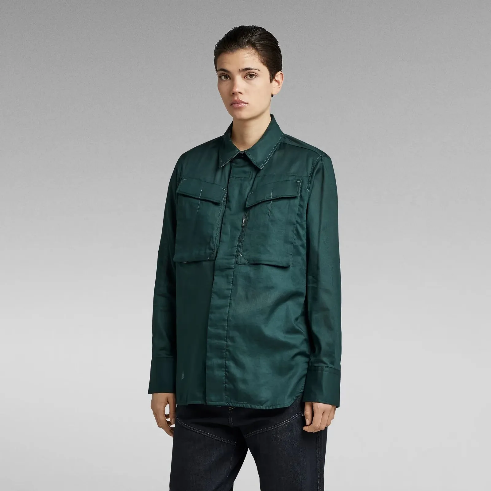 Женская рубашка G-Star RAW Mysterious Shirt - L, фото №2 Женская рубашка G-Star RAW Mysterious Shirt - L, фото №2