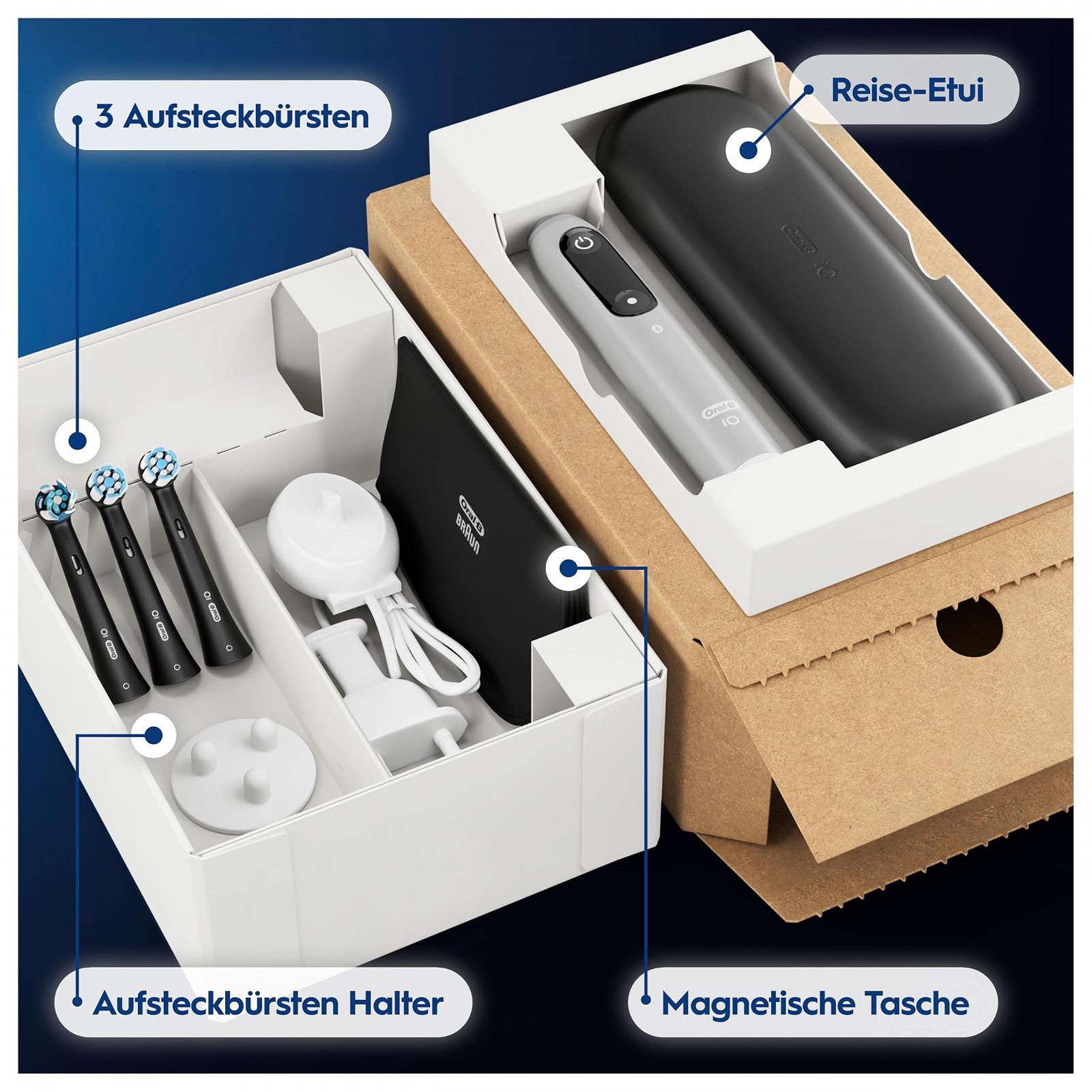 Електрична зубна щітка Oral-B iO Series 6 Plus Sensitive Edition, 5 режимів чищення, сірий опал, фото №12