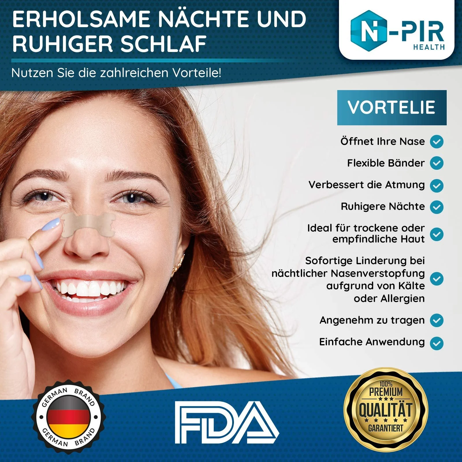 Пластыри для носа Против храпа, упаковка 30 штук, фото №2