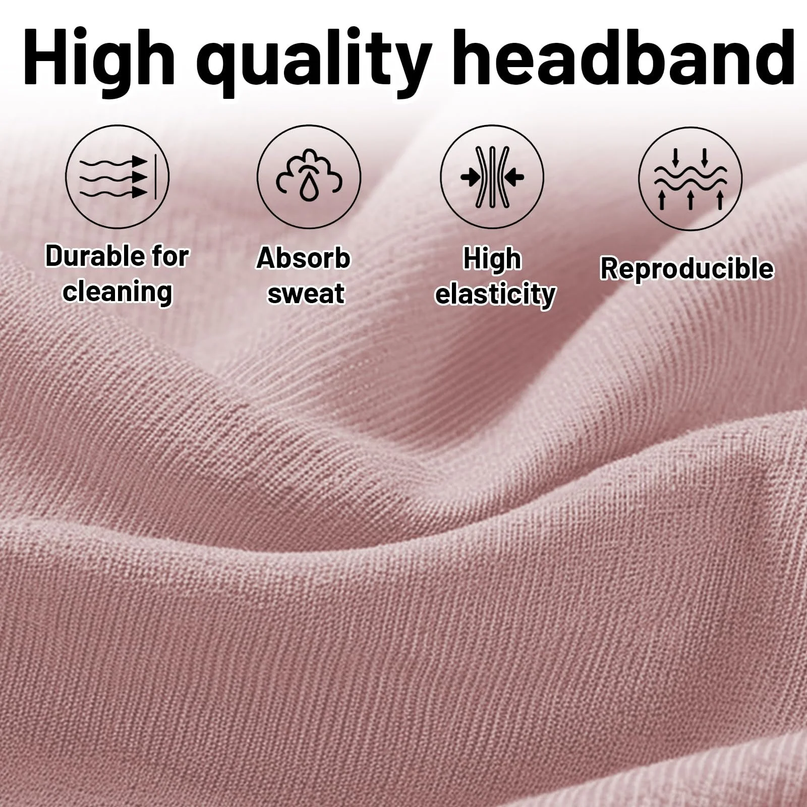 Пожилая Женская Повязка на Голову Хлопковая Нескользящая Эластичная Спортивная, фото №6