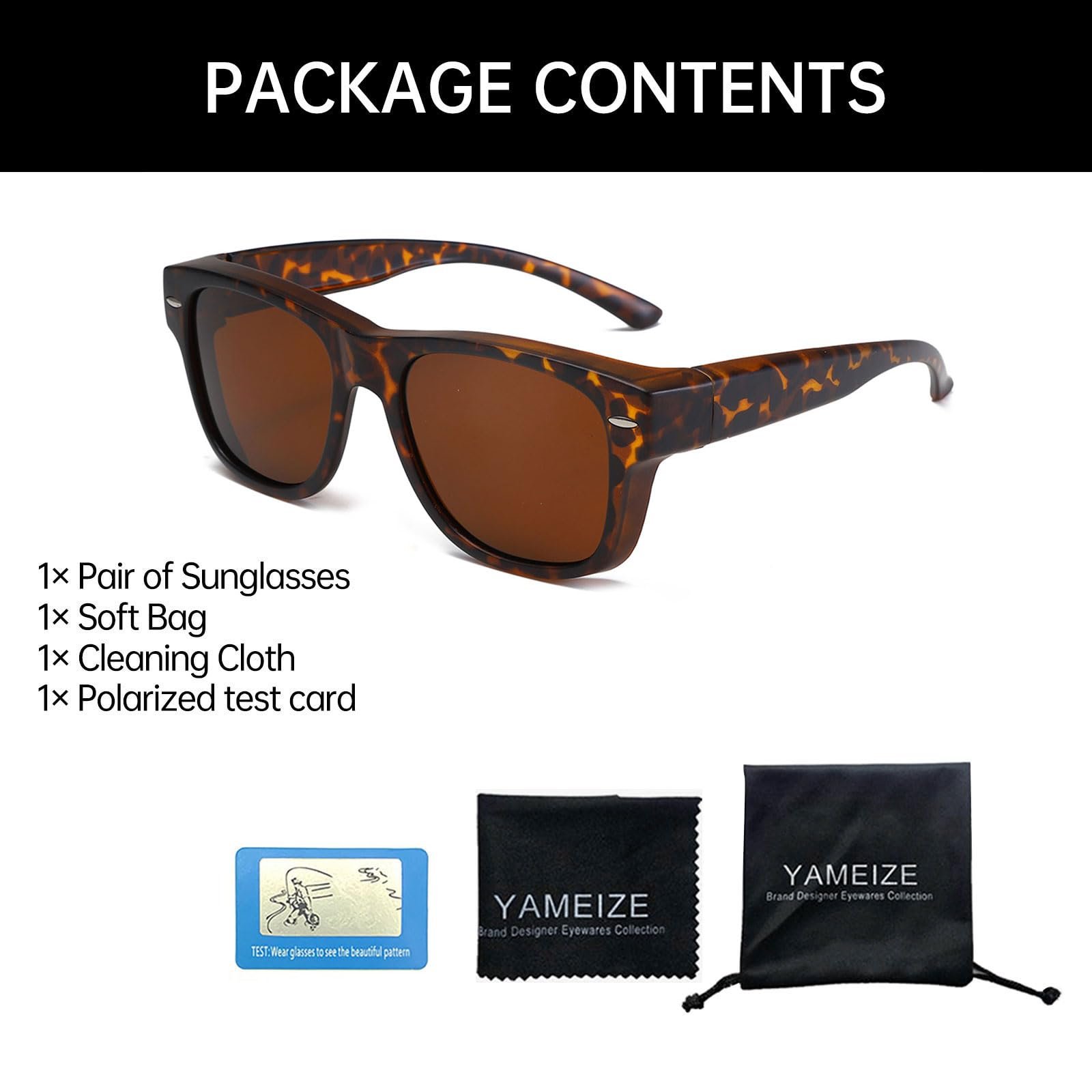 Сонцезахисні окуляри YAMEIZE Поляризовані Квадратні, фото №4