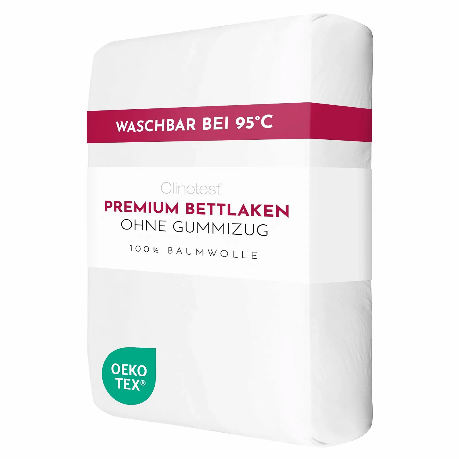 Простирадло Clinotest гладка, біла, 100 % бавовна, 150 x 200 см, фото №1 Простирадло Clinotest гладка, біла, 100 % бавовна, 150 x 200 см, фото №1