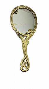 Зеркало с ручкой Cav. Filippo D'Aloise Полированная латунь Для женщин - Фото 1