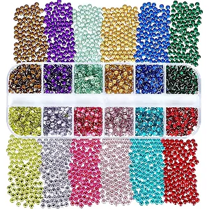 Стрази для нігтів Скло 6 Розмірів (SS4-SS16) Плоскі synthetic.ua - Фото 1