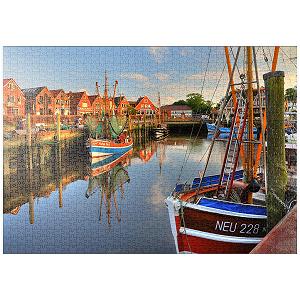 Купить Пазл MyPuzzle Special Collection by Puzzle Galaxy Fishing Port with Crab Cutters in Evening Light, Neuharlingersiel, East Frisia Premium 1000 деталей - Фото 1 Пазл MyPuzzle Special Collection by Puzzle Galaxy Fishing Port with Crab Cutters in Evening Light, Neuharlingersiel, East Frisia Premium 1000 деталей - Фото 1
