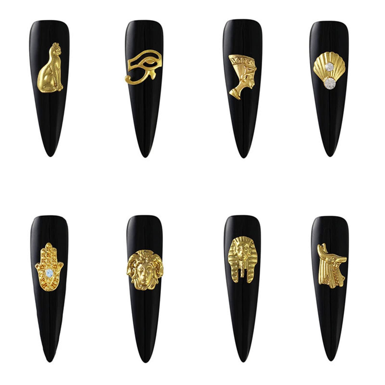 Украшения для ногтей в стиле панк Египетская Тема, 10 шт., фото №6